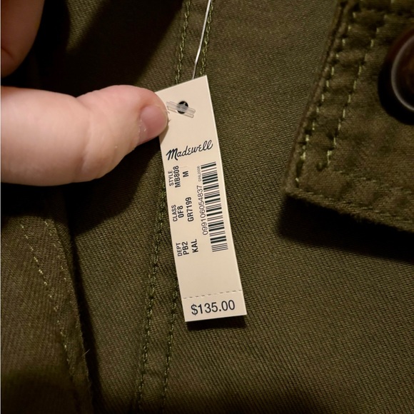NWT Madewell Highbury Military Jacket, size Medium - Picture 9 of 10